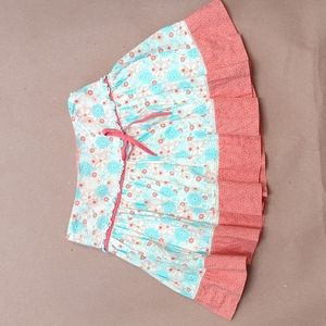 Pumpkin Patch Print Cotton Skirt